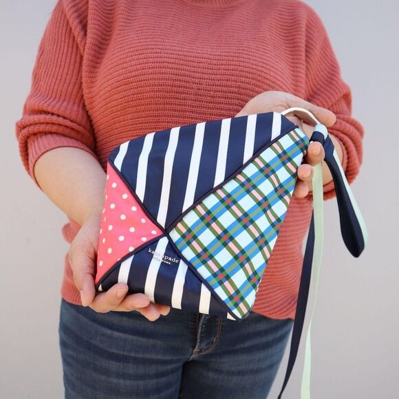 NWT Kate Spade Scarf Patchwork Skye Kite Handbag Bag - Picture 4 of 16